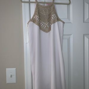 White & Gold Lilly Pulitzer Dress